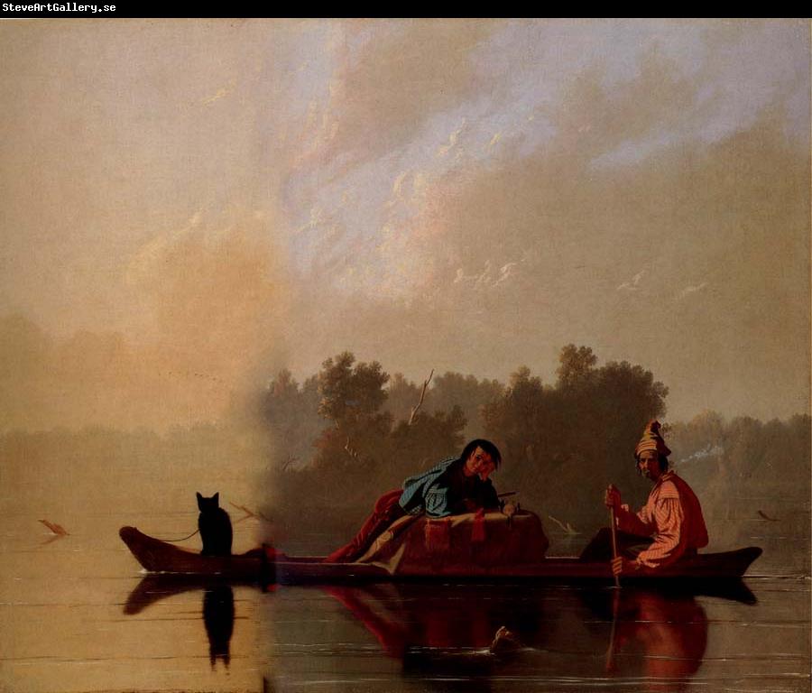 George Caleb Bingham Marchands de fourrures descendant le Missouri